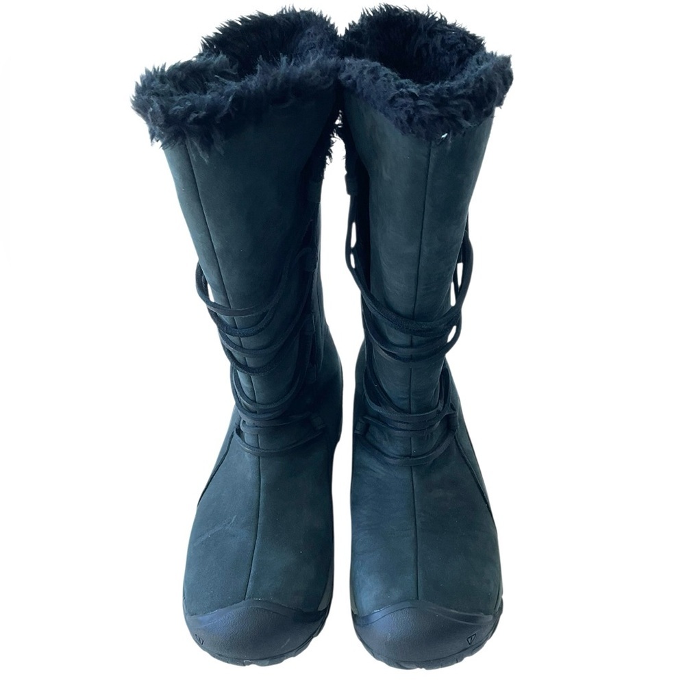 KEEN Brighton Waterproof Fur Lined Winter Snow Boots Gray Womens 7 Cozy - Picture 4 of 10